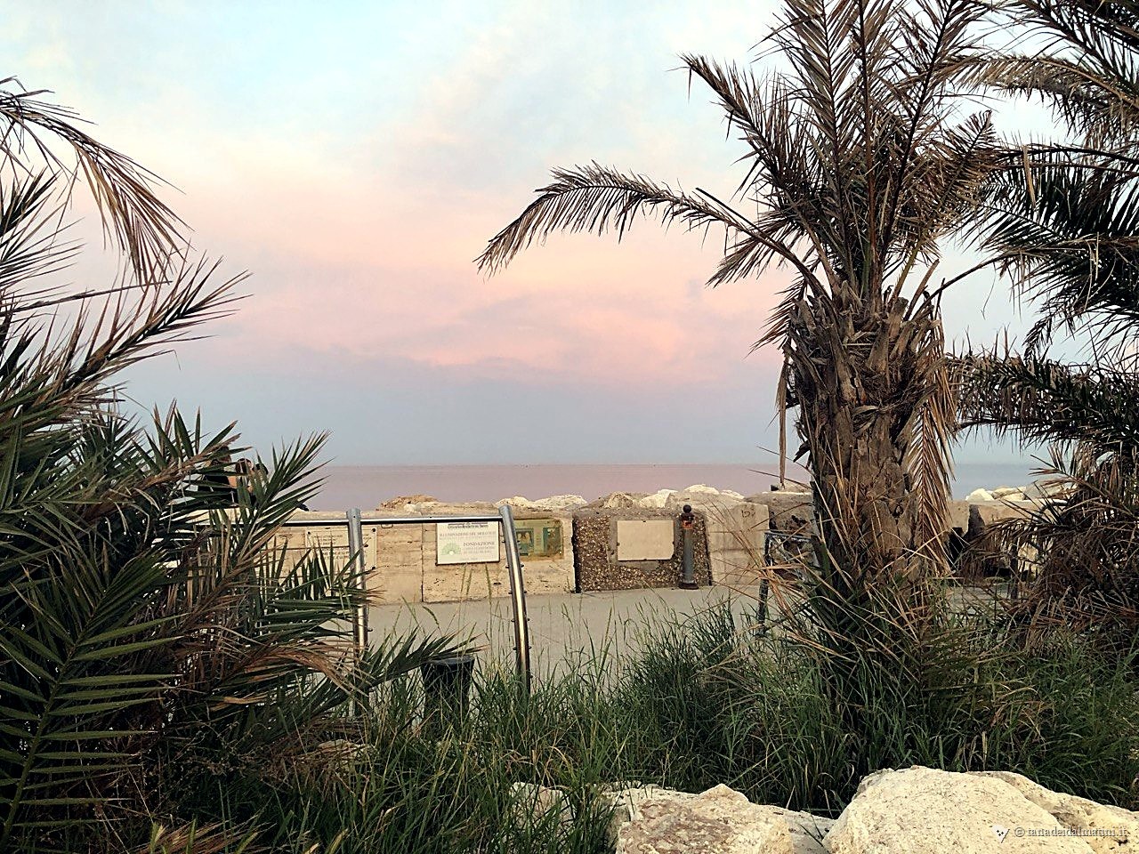 Panorama orizzonte al tramonto, San Benedetto del Tronto