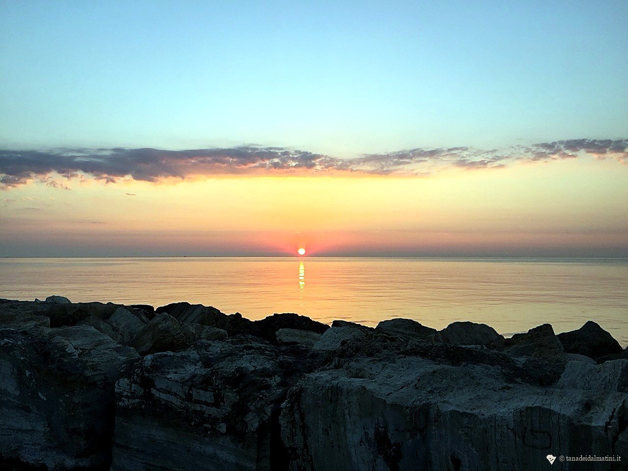 Wide panorama orizzonte mattutino