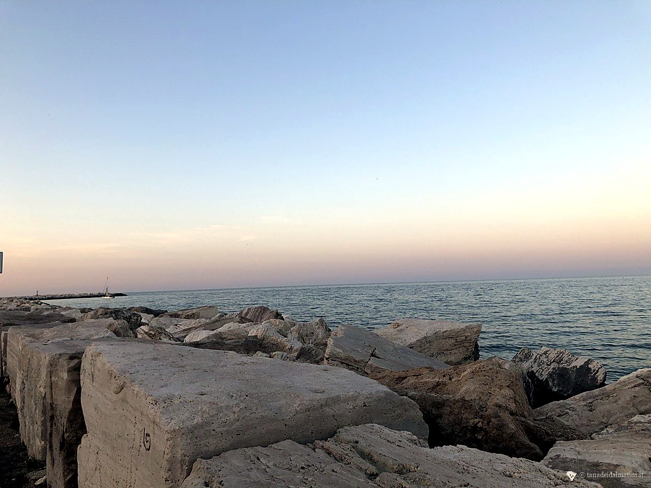 Wide panorama del mare di San Benedetto del Tronto